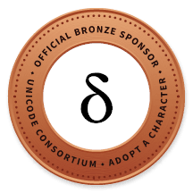 [Official bronze sponsor of Unicode Consortium]